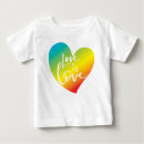 Pesquisar por coração do arco íris camisetas Colorido
