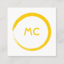 Pesquisar por monograma redondo cartao de visita Simples