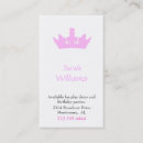 Pesquisar por princesa cor rosa de cartao de visita Coroa