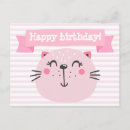 Pesquisar por gato feliz aniversario cartoes postais Rosa