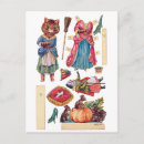 Pesquisar por boneca de papel cartoes postais Gato