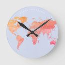 Pesquisar por geográfico relogios de parede Mapa do mundo