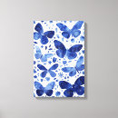 Pesquisar por borboleta azul impressão de canvas Aquarela