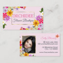 Pesquisar por orquídeas brancas padrao cartao de visita For her