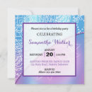 Pesquisar por roxo azul aniversário convites Pastel