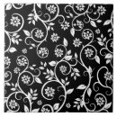 Pesquisar por floral preto e branco azulejos Simples