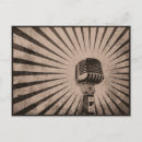 Pesquisar por microfone cartoes postais Vintage