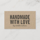 Pesquisar por handmade com amor cartao de visita Rústico
