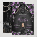 Pesquisar por roxo preto aniversário convites Doce dezesseis
