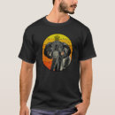 Pesquisar por silhueta elefante camisetas Pôr do sol