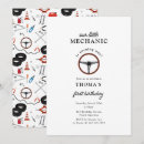 Pesquisar por mecânico aniversário convites Carro