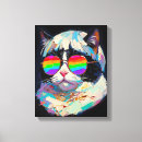 Pesquisar por óculos sol de impressão de canvas Gatinho