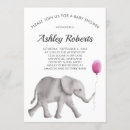 Pesquisar por elefante do bebê convites Elefante de aquarela