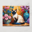 Pesquisar por gato siames cartoes Aquarela