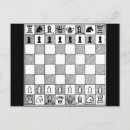 Pesquisar por peças do jogo de xadrez cartoes postais Preto e branco