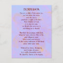 Pesquisar por poema dos desiderata cartoes Inspiração