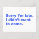 Pesquisar por desculpa cartoes postais Atrasado