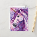 Pesquisar por unicórnio roxo cartoes postais Fantasia