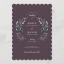 Pesquisar por floral roxo do casamento convites Couple