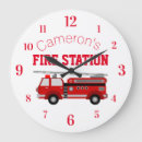 Pesquisar por bombeiro relogios de parede Caminhão de bombeiros