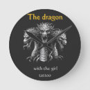 Pesquisar por arte tatuagem relogios de parede Preto e branco