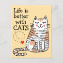 Pesquisar por excêntrico cartoes postais Gato