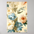 Pesquisar por vintage floral pôsteres Azul
