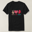 Pesquisar por paz amor camisetas Engraçado