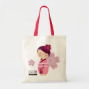 Pesquisar por boneca kokeshi bolsas tote Bonito