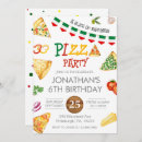 Pesquisar por pizza birthday party convites Simples