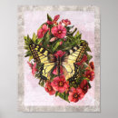 Pesquisar por borboletas do vintage pôsteres Flores