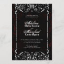 Pesquisar por preto e vermelho casamento convites Elegante