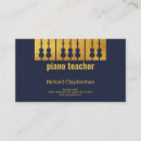 Pesquisar por chaves do piano cartao de visita Professor de música