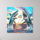 Pesquisar por tubarão impressão de canvas Tubarões