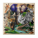Pesquisar por animais selvagens azulejos Girafa