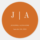 Pesquisar por monograma laranja adesivos Tipografia