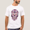 Pesquisar por design floral cor de rosa camisetas Crânio