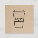 Pesquisar por café marrom cartao de visita Simples