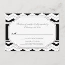 Pesquisar por ziguezague preto e branco convites Rsvp