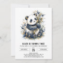 Pesquisar por panda bambu convites Panda preto e branco