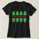 Pesquisar por árvore de natal preta camisetas For her