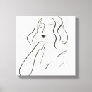 Pesquisar por esboço impressão de canvas Mulher