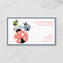 Pesquisar por ladybug cartao de visita Rosa