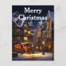 Pesquisar por vintage natal cartoes postais Cena de neve