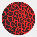 Pesquisar por leopardo vermelho adesivos Impressão do leopardo