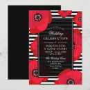 Pesquisar por vermelho preto branco 13 18 horizontal casamento convites Floral