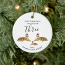 Pesquisar por três ornamentos Primeiro natal do bebê