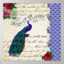 Pesquisar por pavão vintage pôsteres Rosa