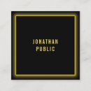 Pesquisar por dourado e preto cartao de visita Simples