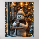 Pesquisar por bonecos de neve pôsteres Chocolate quente